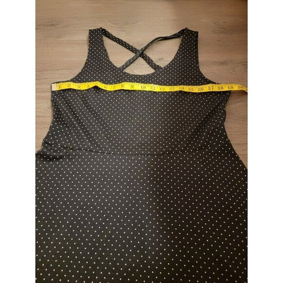 H&M NWT Womens Large Black with White Dots Mini Dress - Picture 7 of 7